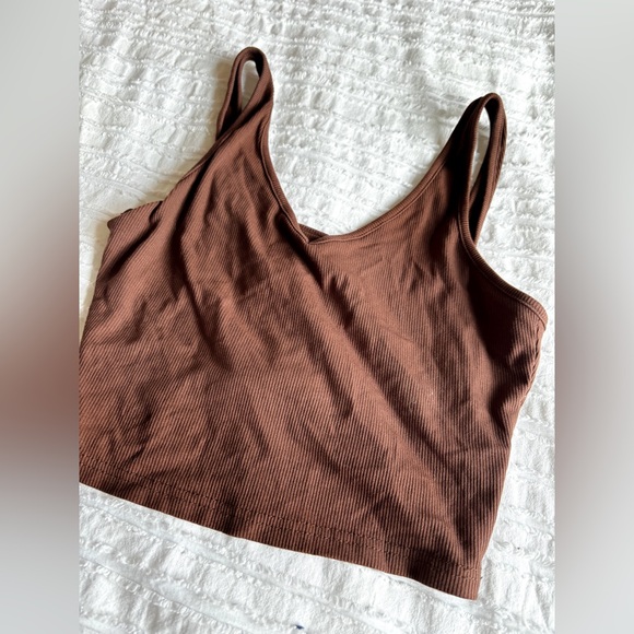 Small, brown cropped tank, women’s, like new - Picture 1 of 1